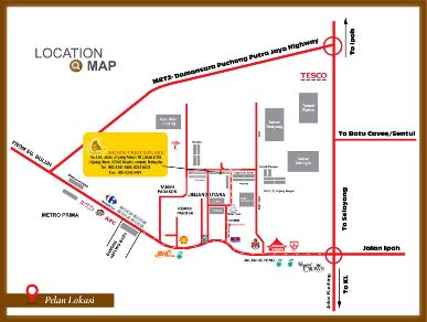 GFY Sales Office location map